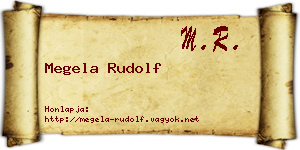 Megela Rudolf névjegykártya